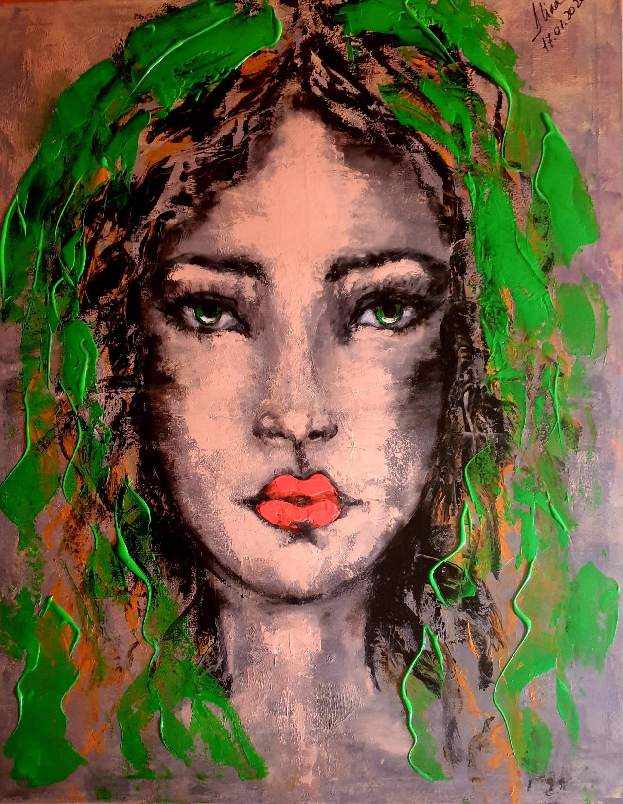 ArteDiAlina.com painting: Lucrezia is alive